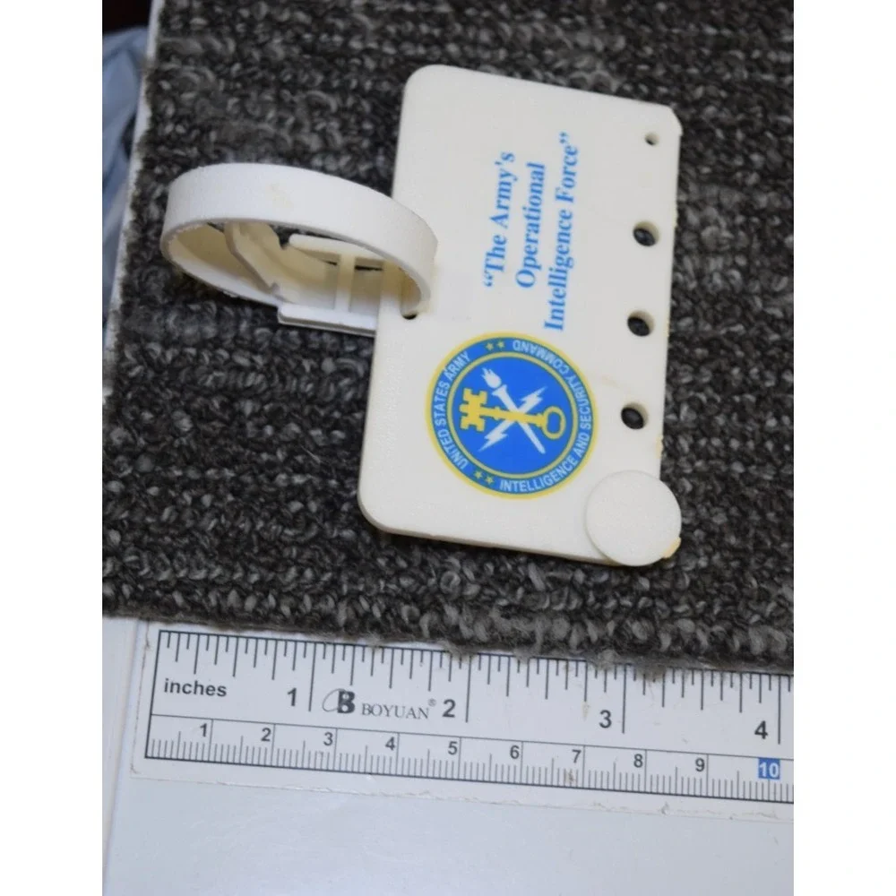 Vintage Army Intelligence Golf Bag Tag